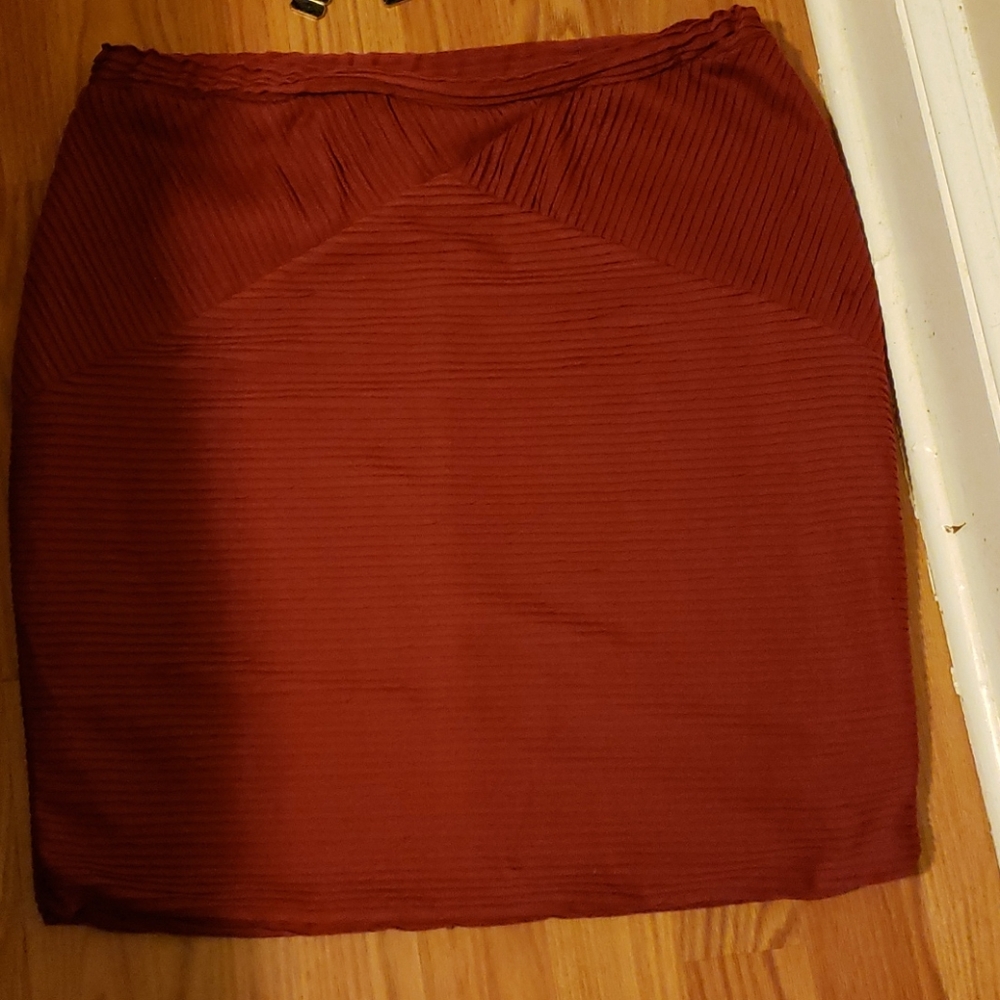 Burgundy skirt